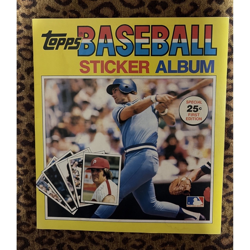 Vintage 1981 Topps MLB Baseball Sticker Album Only! No Stickers- Unused - Rose